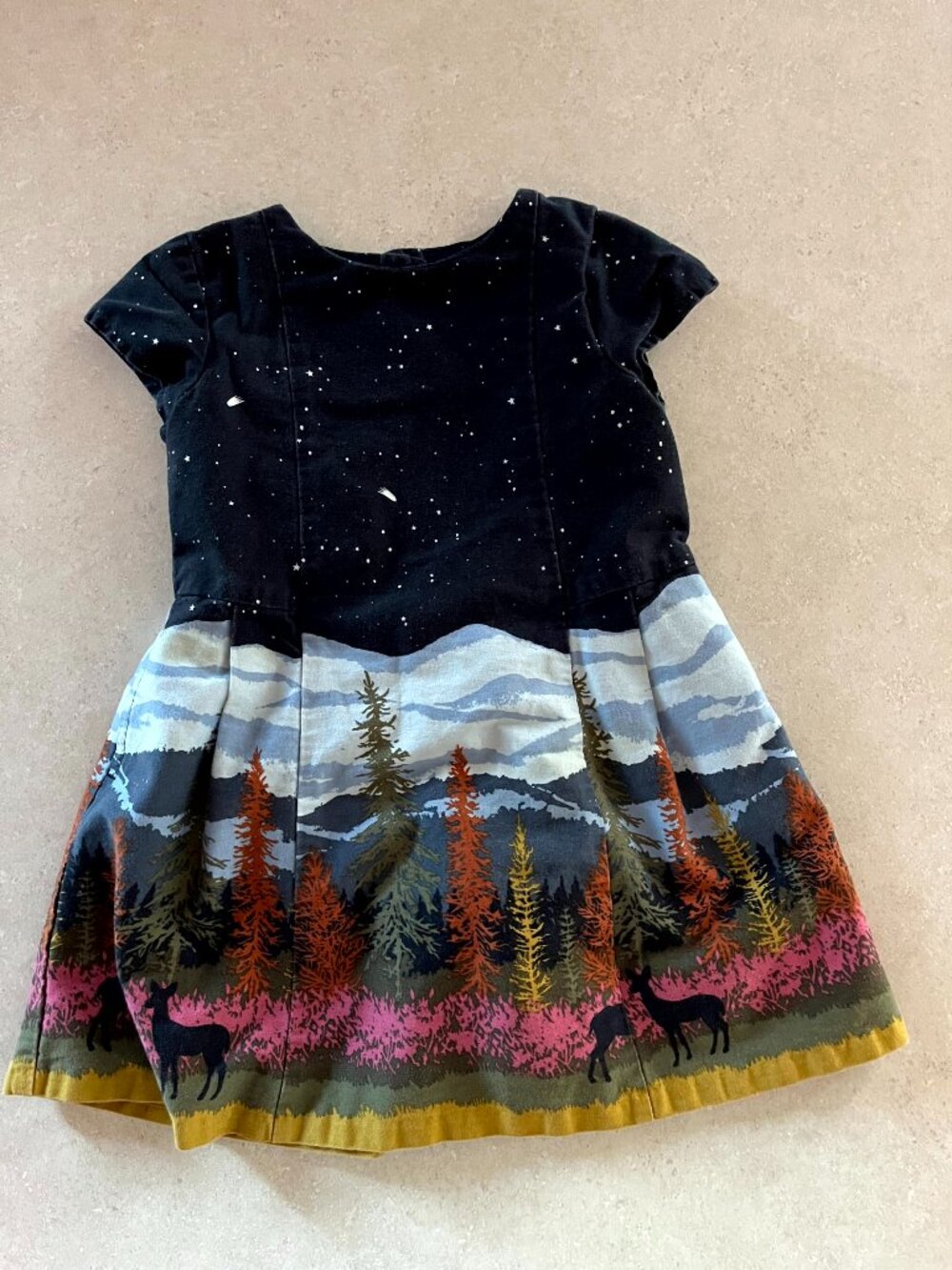 Genuine Kids by Oshkosh Forest  Nature Themed Dress Size 18M